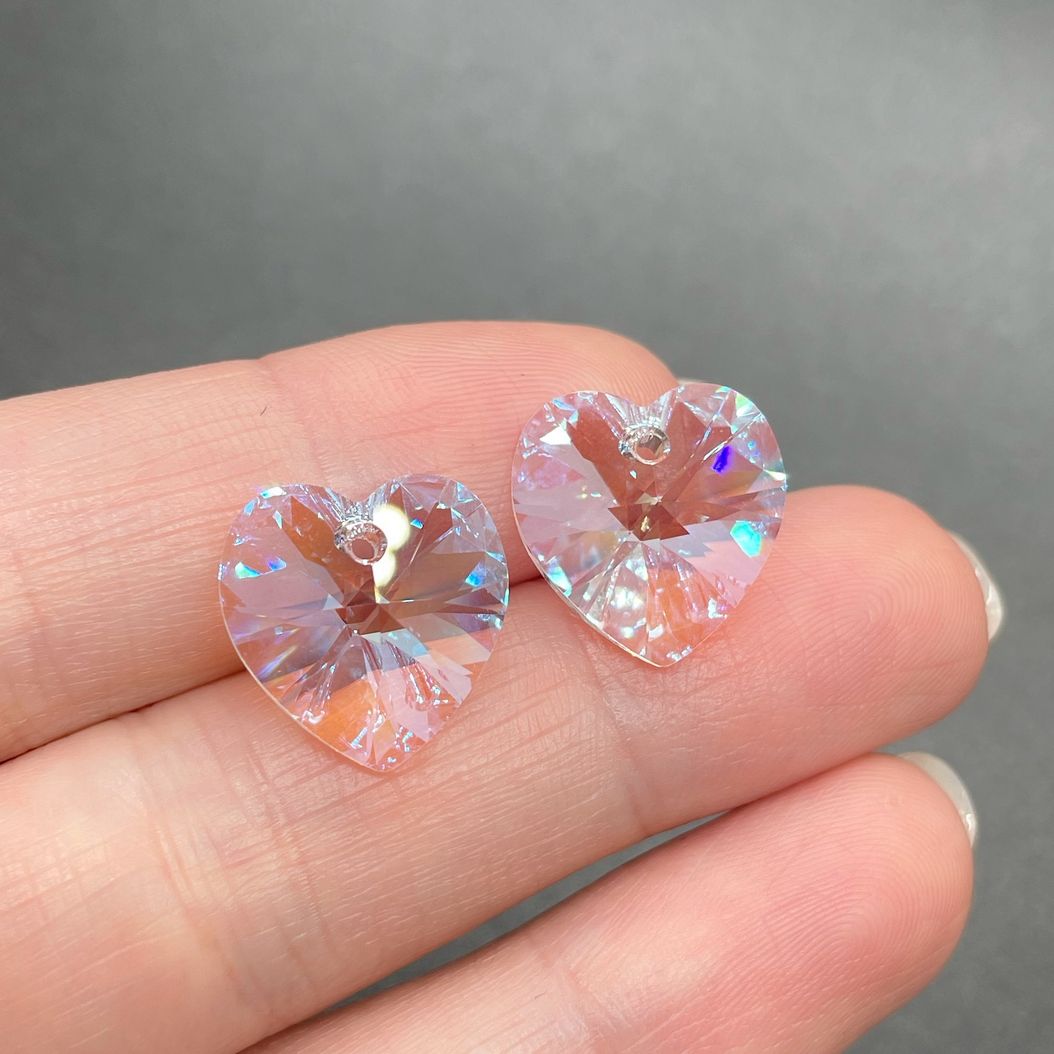 6228 Xilion Heart 14,4*14 мм Crystal Shimmer (SHIM)
