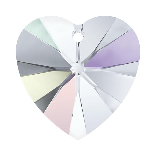 6228 Xilion Heart 14,4*14 мм Crystal Aurore Boreale (AB)