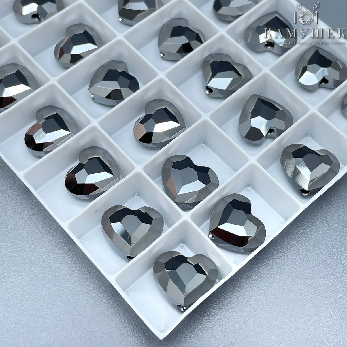 5741 Love Bead 12 мм Crystal Silver Night 2x (SINI2)