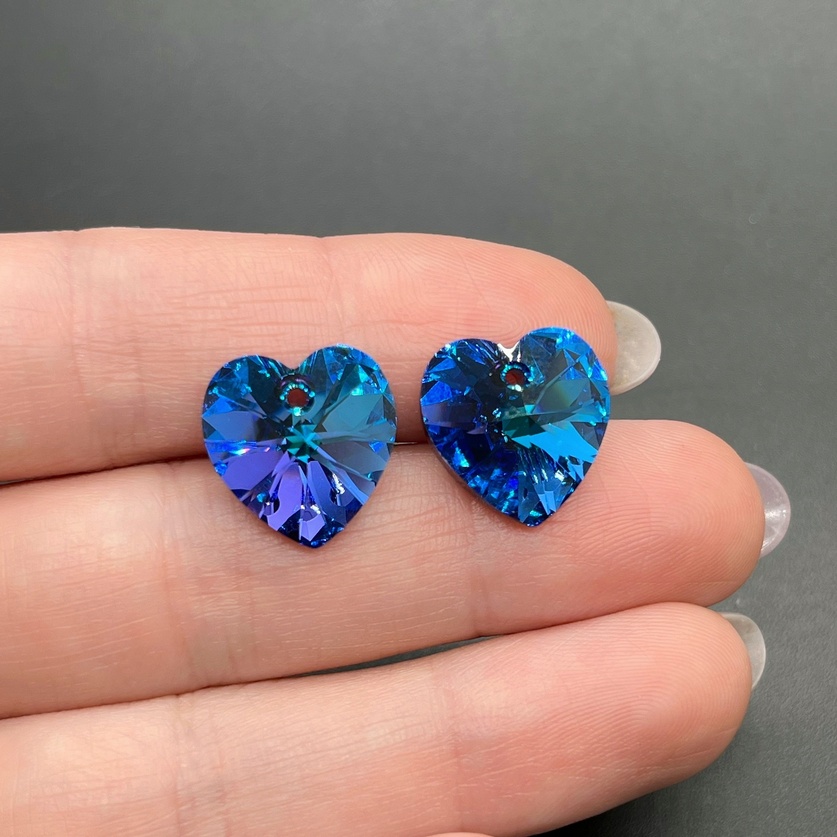 6228 Xilion Heart 14,4*14 мм Crystal Heliotrope (HEL)