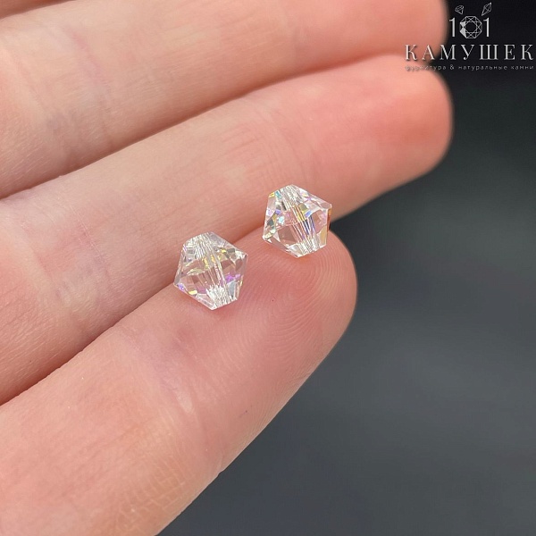 5328 Xilion Bicone 8 mm Crystal Aurore Boreale уп. 5шт