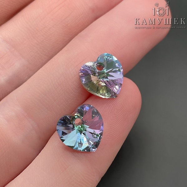 6228 Xilion Heart 10,3*10 мм Crystal Vitrail Light (VL)
